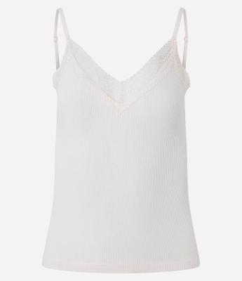 Blusa de Pijama Seamless com Rendinha