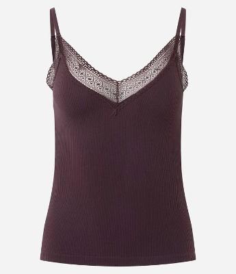 Blusa de Pijama Seamless com Rendinha