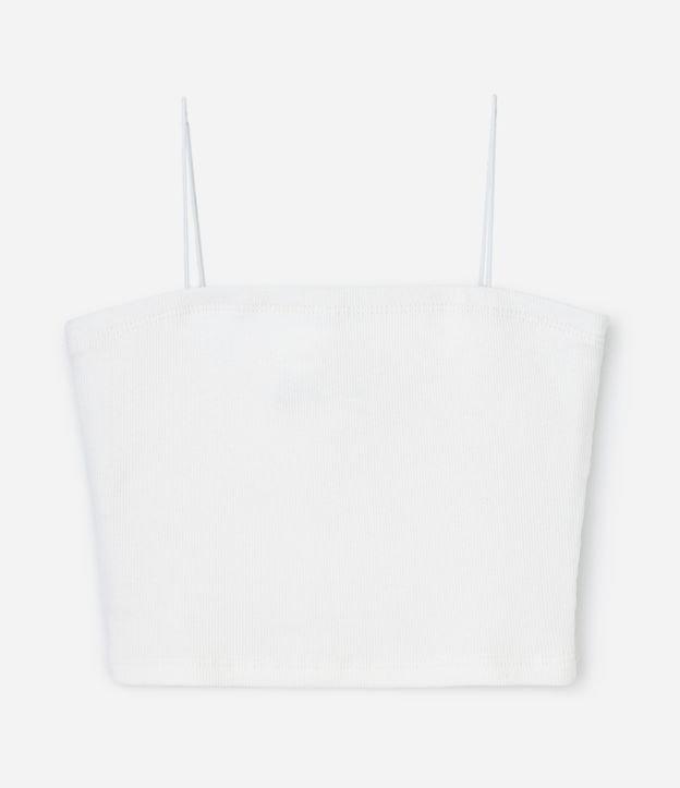 Top Reto Infantil com Alça Canelado - Tam 7 a 14 Anos - 1