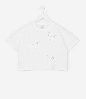 Camiseta Infantil Regular com Bordado de Laços - Tam 5 a 14 Anos - 1