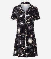 Camisola Americana em Viscose com Estampa Espaço - 1