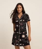 Camisola Americana em Viscose com Estampa Espaço - 2