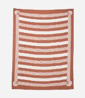 Canga Retangular em Viscose com Estampa Listrada - 1