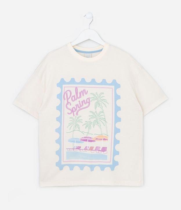 Camiseta Infantil com Estampa Palm Spring - Tam 5 a 14 anos - 1