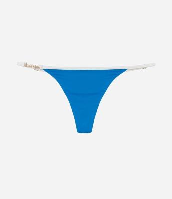 Biquíni Calcinha String Fio com Viés Contrastante e Bandeirinha do Brasil