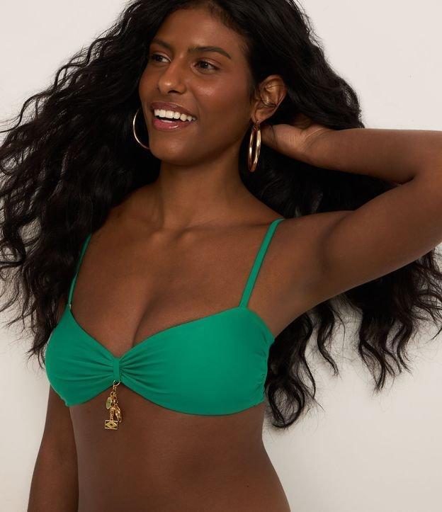 Biquíni Top Bandeau em Microfibra com Pingentes Brasil - 3