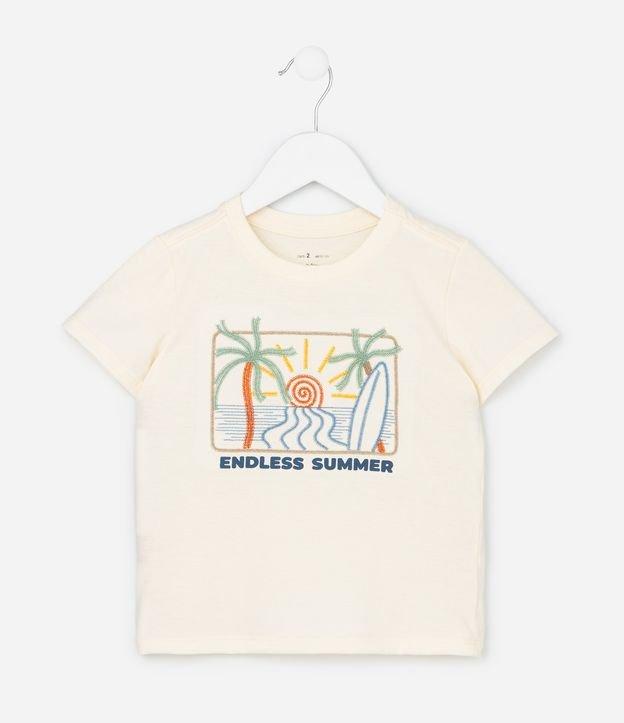Camiseta Infantil com Estampa Tropical - Tam 1 a 6 Anos - 1