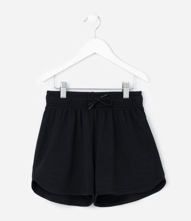 Short Infantil Runner em Moletinho sem Felpa com Amarração Tam - 5 a 14 Anos - 1