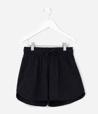 Short Infantil Runner em Moletinho sem Felpa com Amarração Tam - 5 a 14 Anos