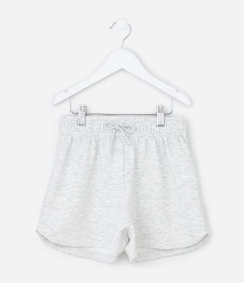 Short Infantil Runner em Moletinho sem Felpa com Amarração Tam - 5 a 14 Anos