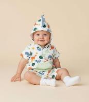 Macacão Infantil com Estampa de Dinossauro - Tam 3 a 18 meses - 2