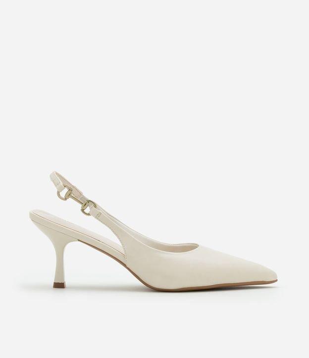 Sapato Slingback com Aviamento Lateral - 1