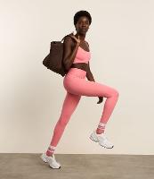 Calça Legging Esportiva em Microfibra Pesada com Tiras Elásticas Cruzadas - 2