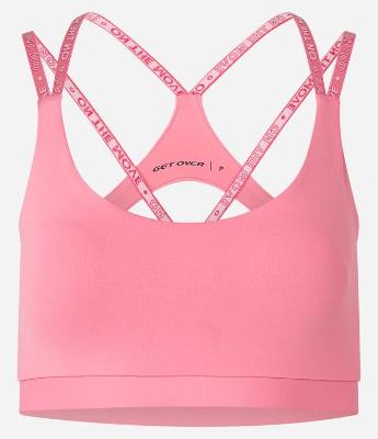 Top Bojo Esportivo em Microfibra com Tiras Elásticas Cruzadas nas Costas