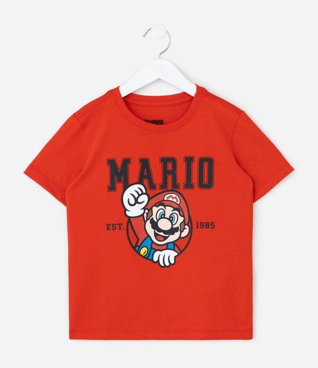 Camiseta Infantil com Estampa Mario de Nintendo - Tam 4 a 10 Anos - 1