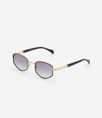 Óculos Redondo com Lente Fumê Degradê