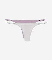 Kit 02 Calcinhas String Fio em Microfibra - 1