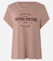 Camiseta Ampla Estampada em Viscose com Estampa Good Paths - 1