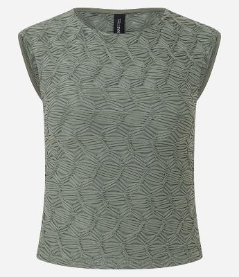 Blusa Texturizada com Abertura nas Costas