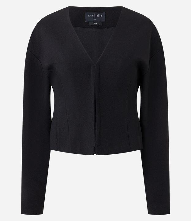 Blazer Slim Alfaiatada com Cava Deslocada e Manga Balloon - 1