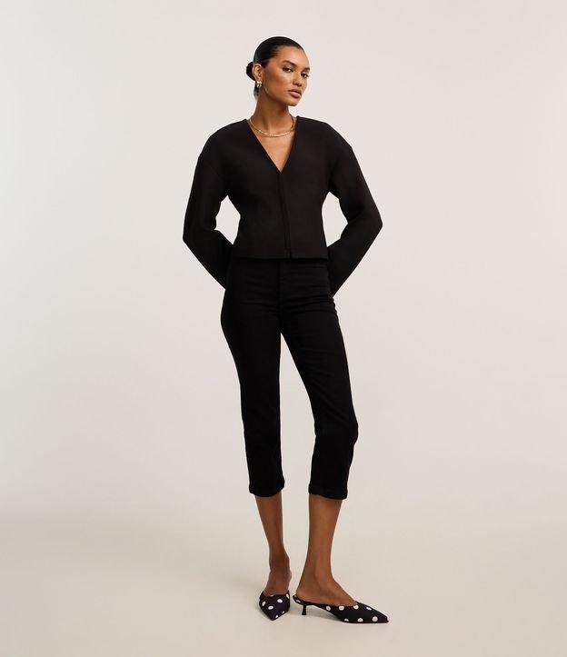 Blazer Acinturado com Decote V e Manga Cocoon - 2