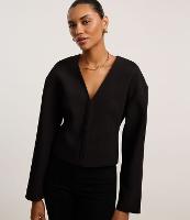 Blazer Acinturado com Decote V e Manga Cocoon - 3