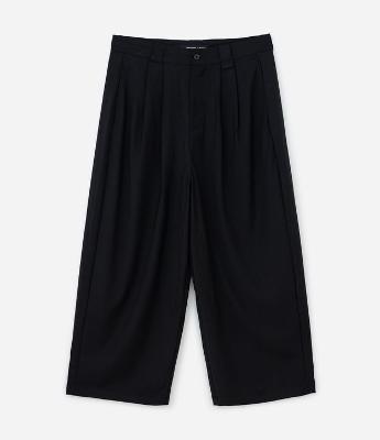 Calça de Alfaiataria Liso com Bolsos