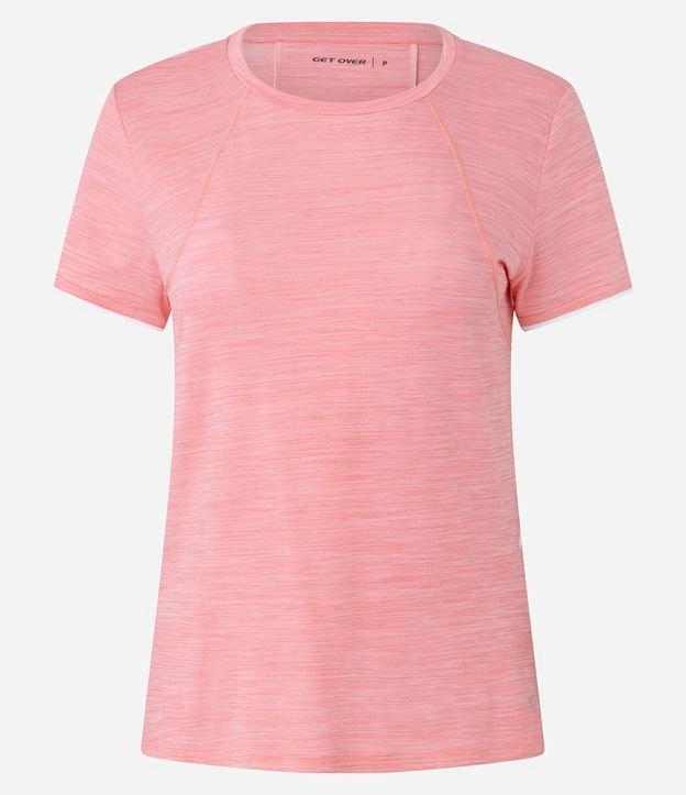 Camiseta Esportiva com Tecnologia Dry e Frisos nas Costas - 1