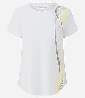 Camiseta Esportiva em Microfibra com Estampa de Ondas - 1