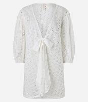 Saída de Praia Bata em Laise com Manga Bufante e Laço Frontal - 1