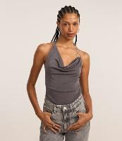 Blusa Frente Única em Microfibra com Decote Degagê - 1