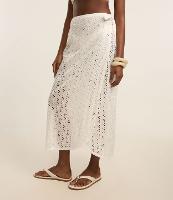 Saída de Praia Saia Midi em Laise com Transpasse - 2