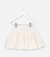 Saia Infantil Balonê com Bordado Floral - Tam 1 a 6 Anos - 1