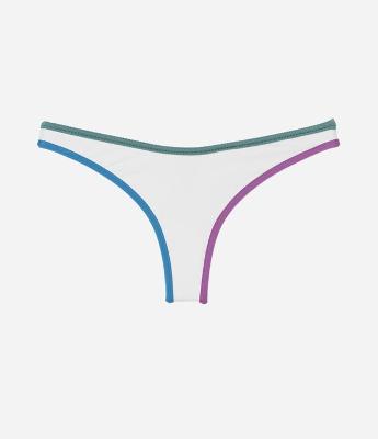 Biquíni Calcinha Asa Delta com Viés Coloridos