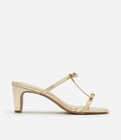 Sandália Mule com Tiras Finas e Lacinhos - 1