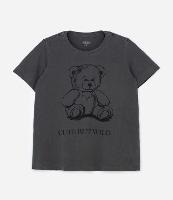 Camiseta Alongada em Algodão com Estampa Ursinho Wild Curve & Plus Size - 1