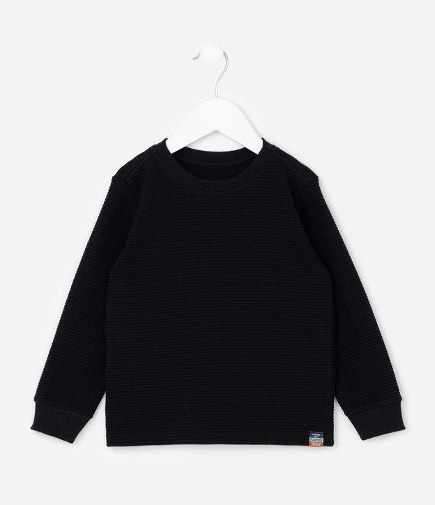 Camiseta Infantil Texturizada Básica - Tam 1 a 6 Anos - 1