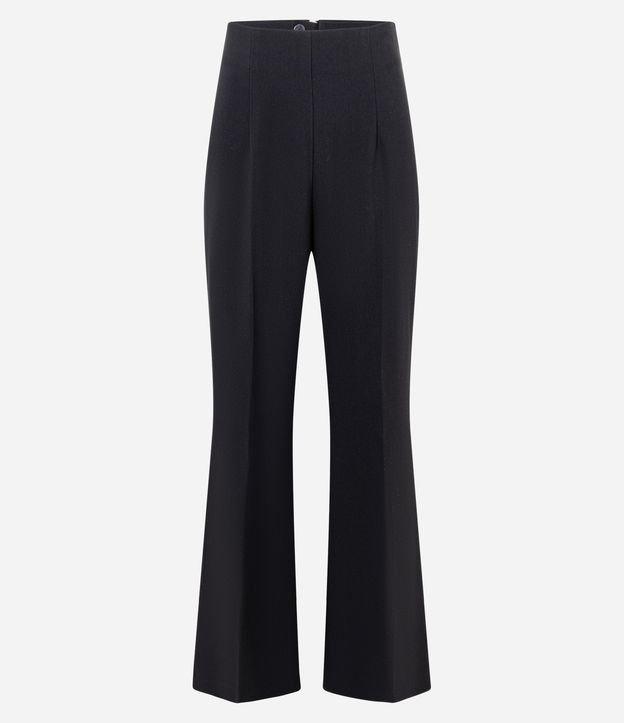 Calça Pantalona Alfaiatada com Pregas e Frisos - 1