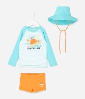 Conjunto Infantil com Proteção UV e Estampa Siri - Tam 6 meses a 4 Anos - 1
