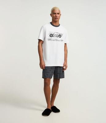 Pijama Curto com Estampa Carros