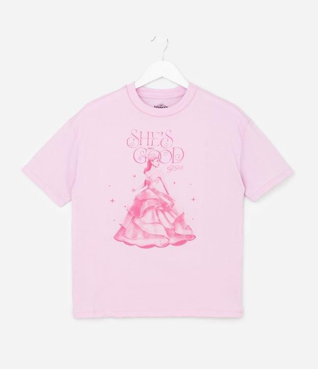 Camiseta Infantil Relaxed com Estampa Wicked Glinda - Tam 5 a 14 Anos - 1