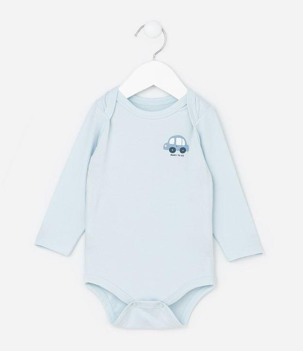 Body Infantil com Estampa de Carrinho - Tam 0 a 18 Meses - 1