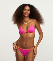 Biquíni Calcinha Lacinho Fio em Microfibra com Viés Constrastante - 3