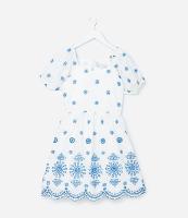 Vestido Infantil em Laise com Broderie - Tam 5 a 14 Anos - 1