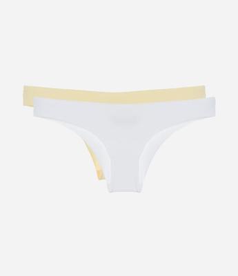 Kit 02 Calcinhas Biquíni em Microfibra com Corte a Fio Trifil