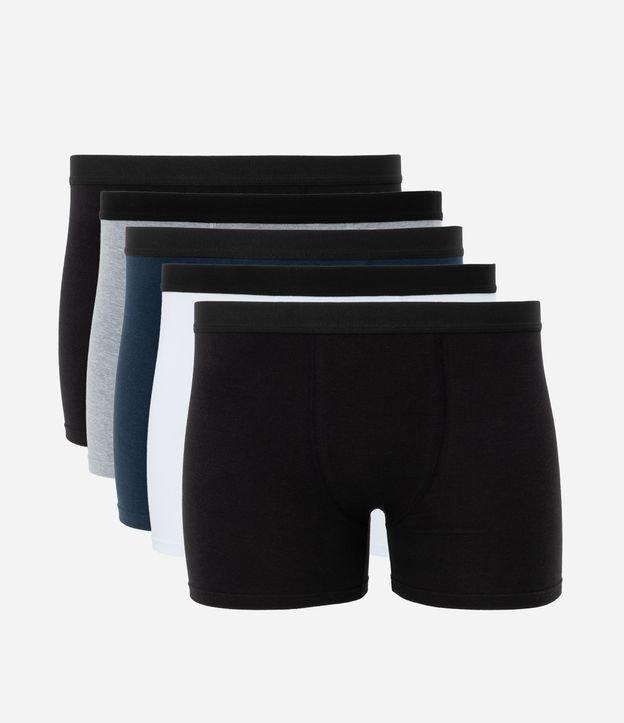 Kit 5 de Cueca Boxer em Algodão - 1