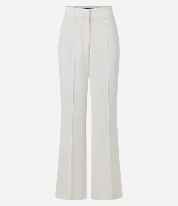 Calça Flare Alfaiatada com Frisos - 1