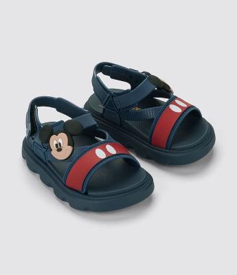 Sandália Infantil em PVC com Patch do Mickey - Tam 19 ao 27
