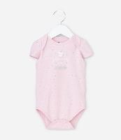 Body Infantil com Estampa Poá Princesinha do Dindo - Tam 0 a 18 Meses - 1