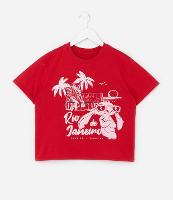 Camiseta Infantil Comfort com Estampa Stitch Rio de Janeiro - Tam 5 a 14 Anos - 1